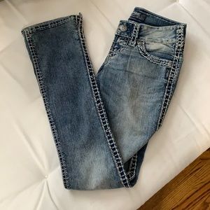 Vintage Silver Bootcut Jeans